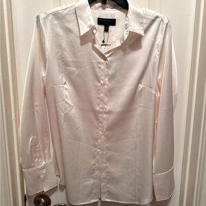 Banana Republic Satin Collared Shirt